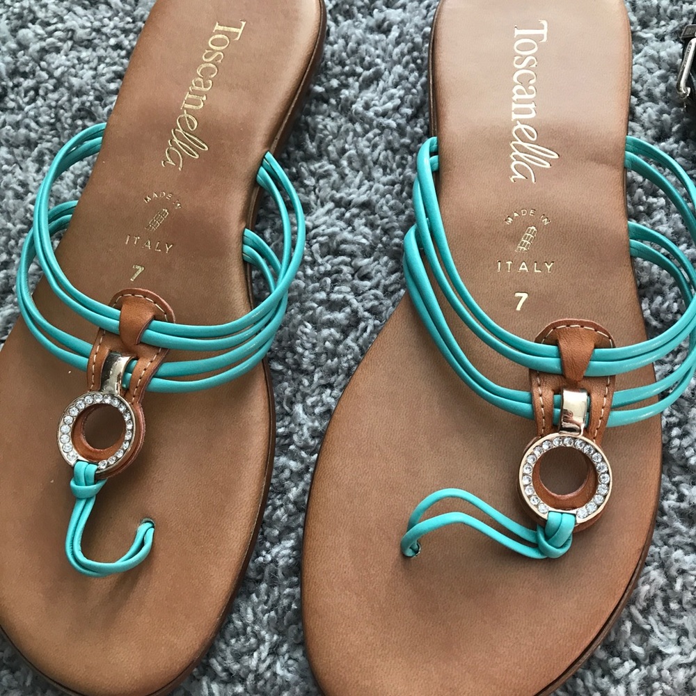 Leather Italian Sandals 👡 ☀️